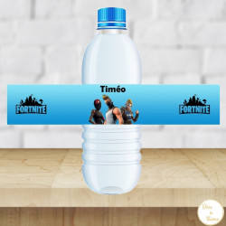 étiquette fortnite petite bouteille d'eau pour la décoration de table anniversaire fortnite