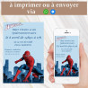 copy of Invitation anniversaire spiderman à imprimer
