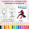 Livret de coloriage personnalisé pour anniversaire à thème