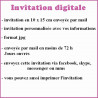 Invitation digitale pour anniversaire thème PSG