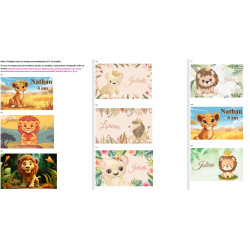 Toile de fond anniversaire roi lion