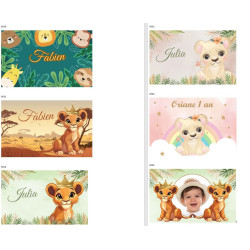 Toile de fond anniversaire roi lion