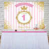 Toile de fond princesse et paillettes décoration pour anniversaire thème princesse et paillettes
