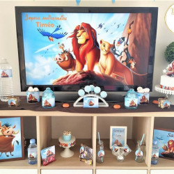 Toile TV roi lion pour décoration anniversaire pas cher thème roi lion