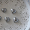 perles coeur  gris pour créer faire part mariage
