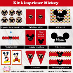 kit mickey rouge pour...