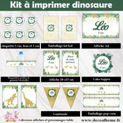 kit dinosaure pour decoration anniversaire