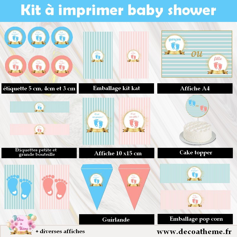 Baby-shower fille ou garçon : des idées de décorations pour votre