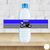 étiquette anniversaire moto gp bleu petite bouteille d'eau