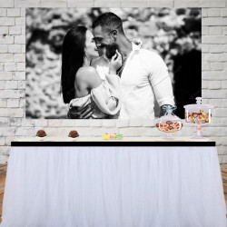 Toile de fond photo imprimée pour mariage